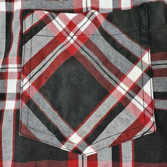 BLAC LAQUER Button Down Shirt Men’s Size Large Red Black Long Sleeve Date Night - Picture 3 of 11